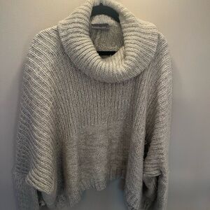 Wooden Ships Chunky Cream Fold-Over Cowl Sweater